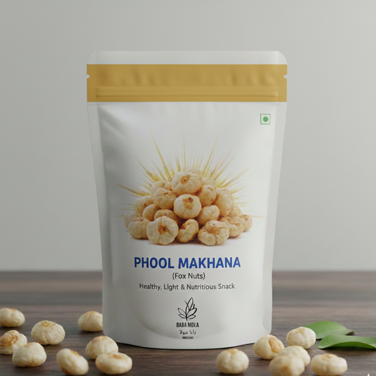 Phool Makhana (Fox Nuts) - 1kg | Healthy, Light & Nutritious Snack پھول مکھانے