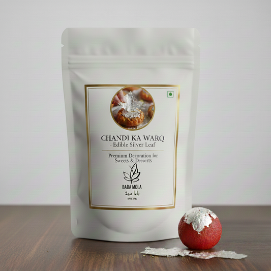 Chandi Ka Warq – Edible Silver Leaf | Premium Decoration for Sweets & Desserts - 2pc