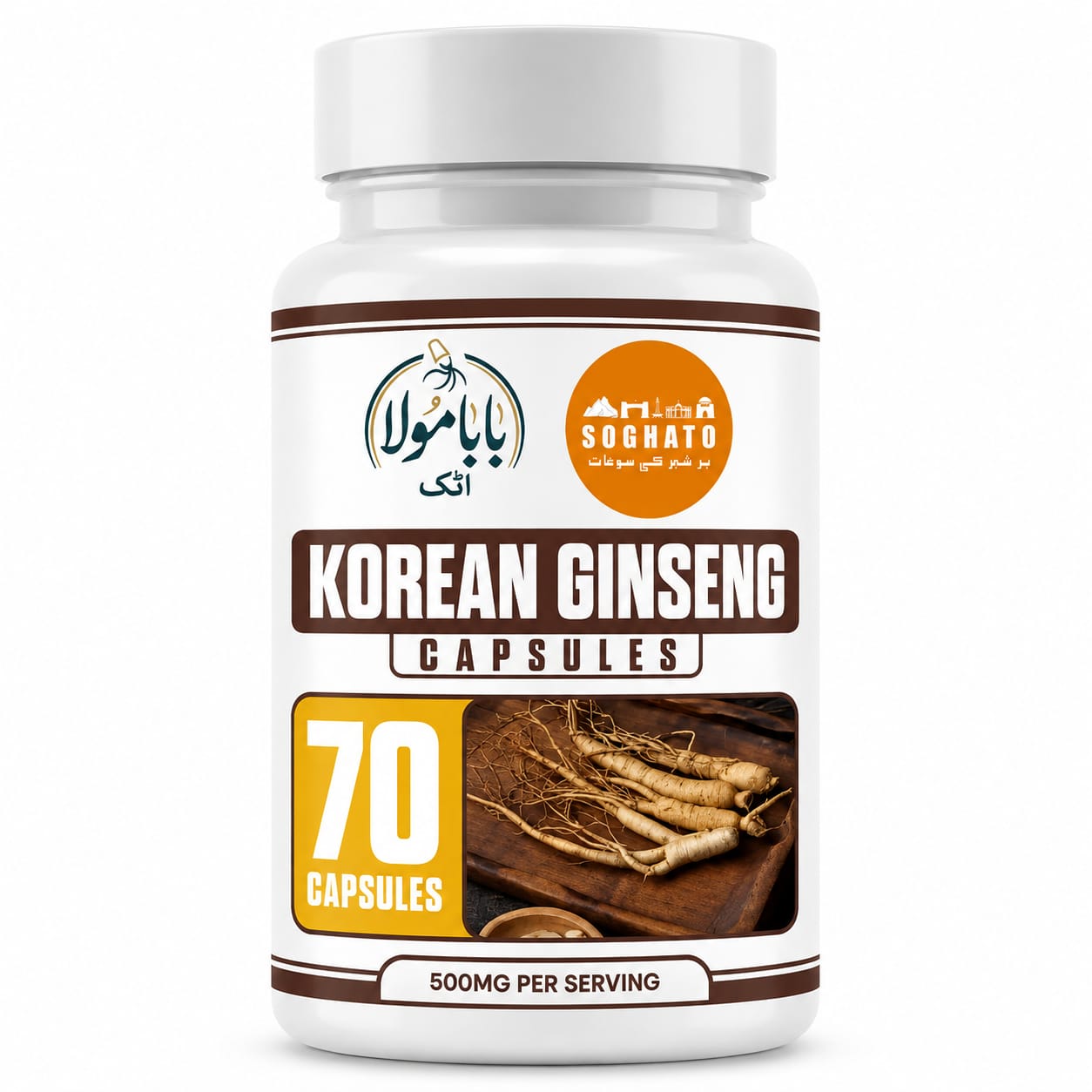 Korean Ginseng Capsules – Natural Energy, Immunity & Vitality Support | Premium Herbal Formula
