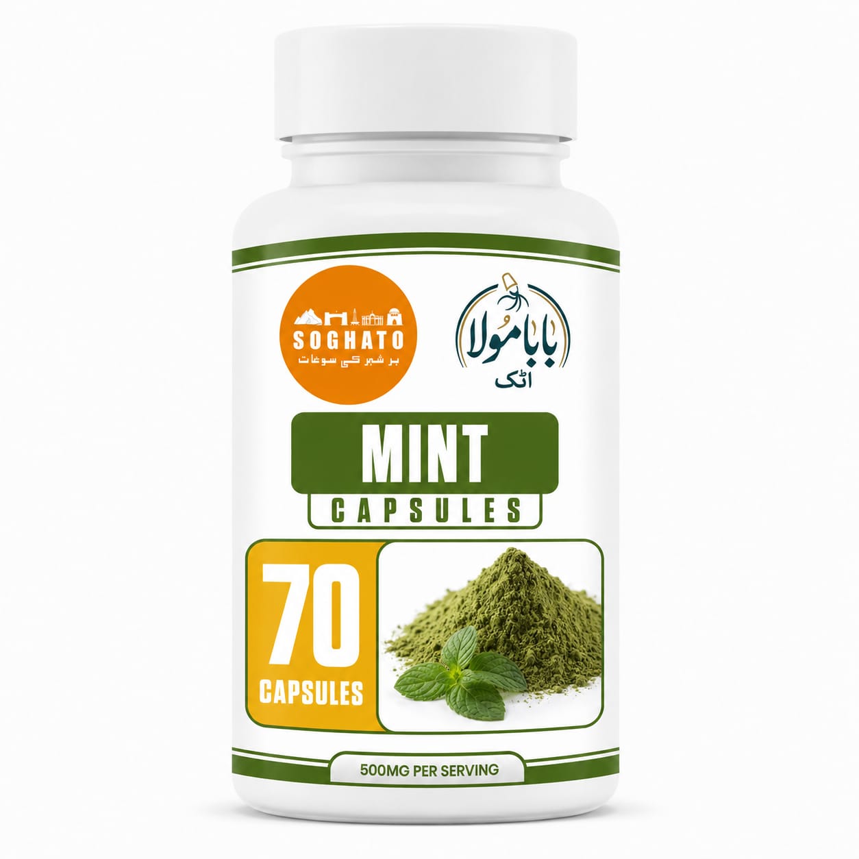 Mint Capsules – Herbal Digestive Support & Fresh Wellness Formula